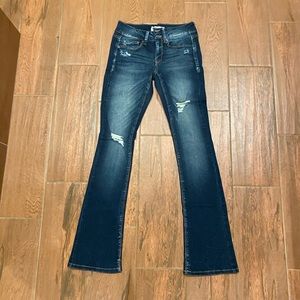 Skinny boot cut jeans